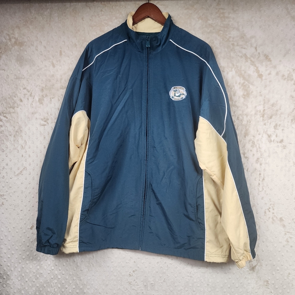 Vintage Green Bay Packers Lambeau Field Windbreaker Jacket Green Gold Mens L